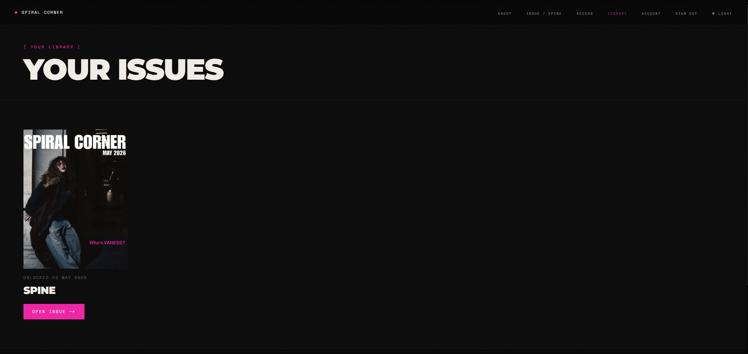 Owned issues, account-locked and always accessible